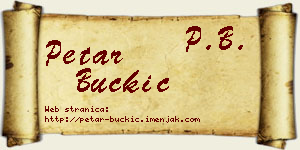 Petar Buckić vizit kartica